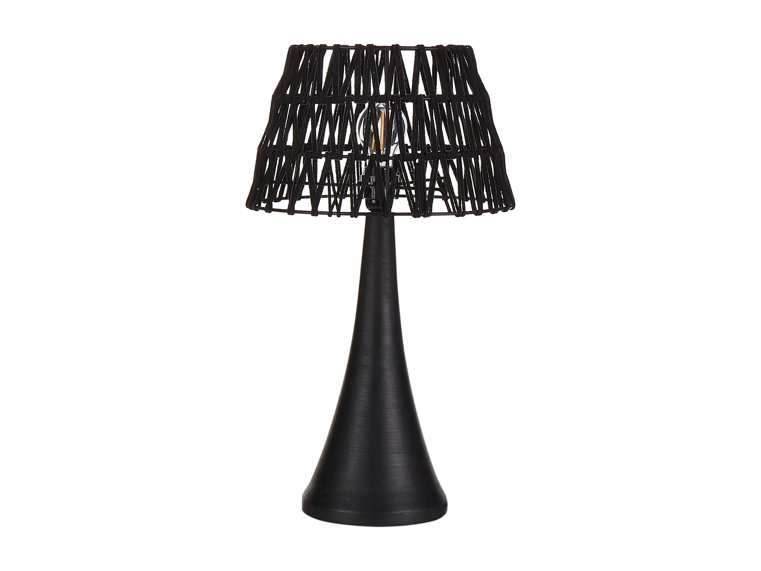 Lampe à poser PELLEJAS Bois de manguier Noir
