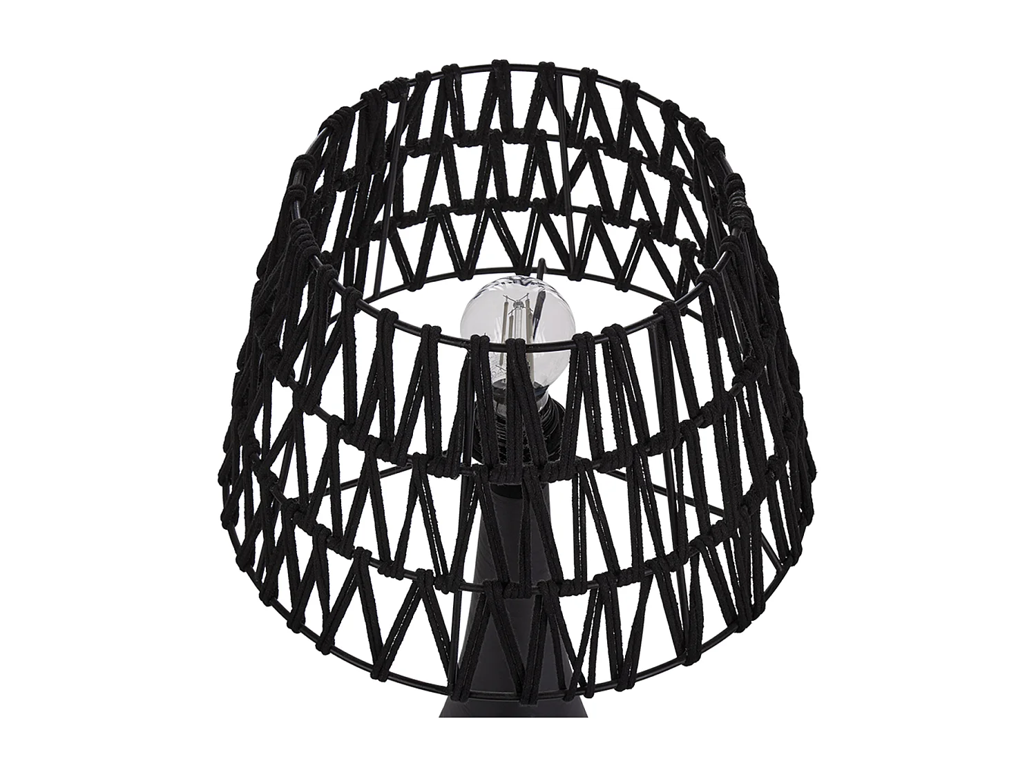 Candeeiro de mesa PELLEJAS Mangueira de mangueira Preto