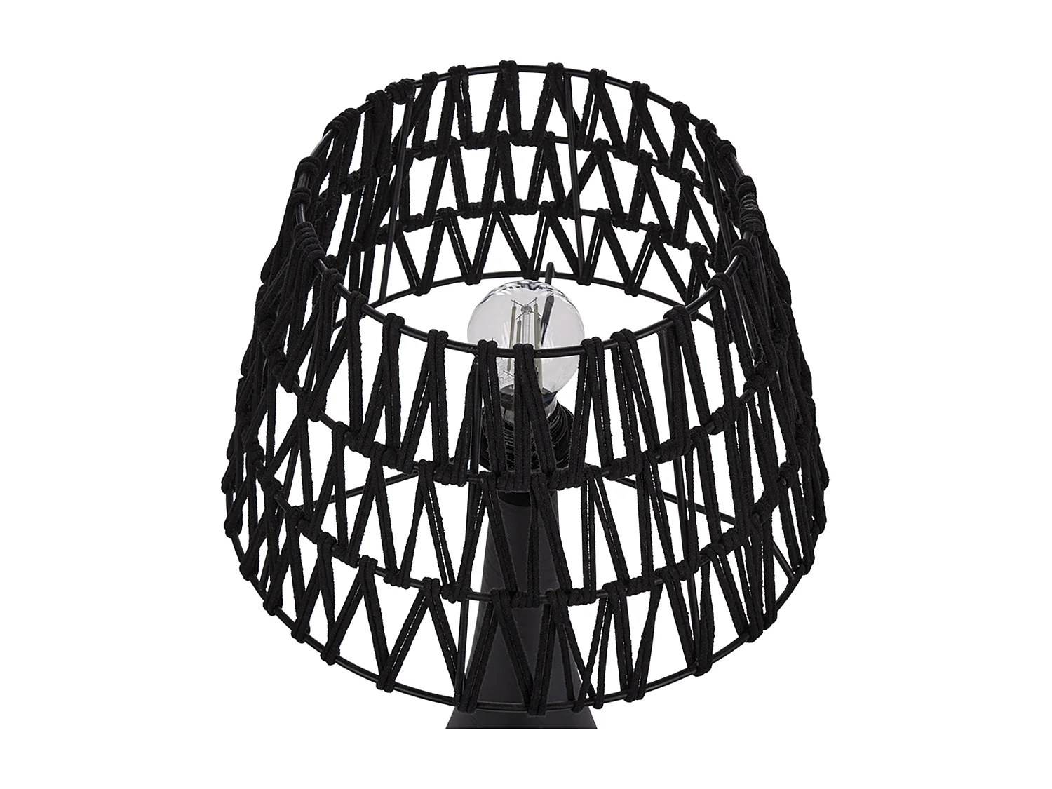 Lampada da tavolo PELLEJAS Legno di mango Nero