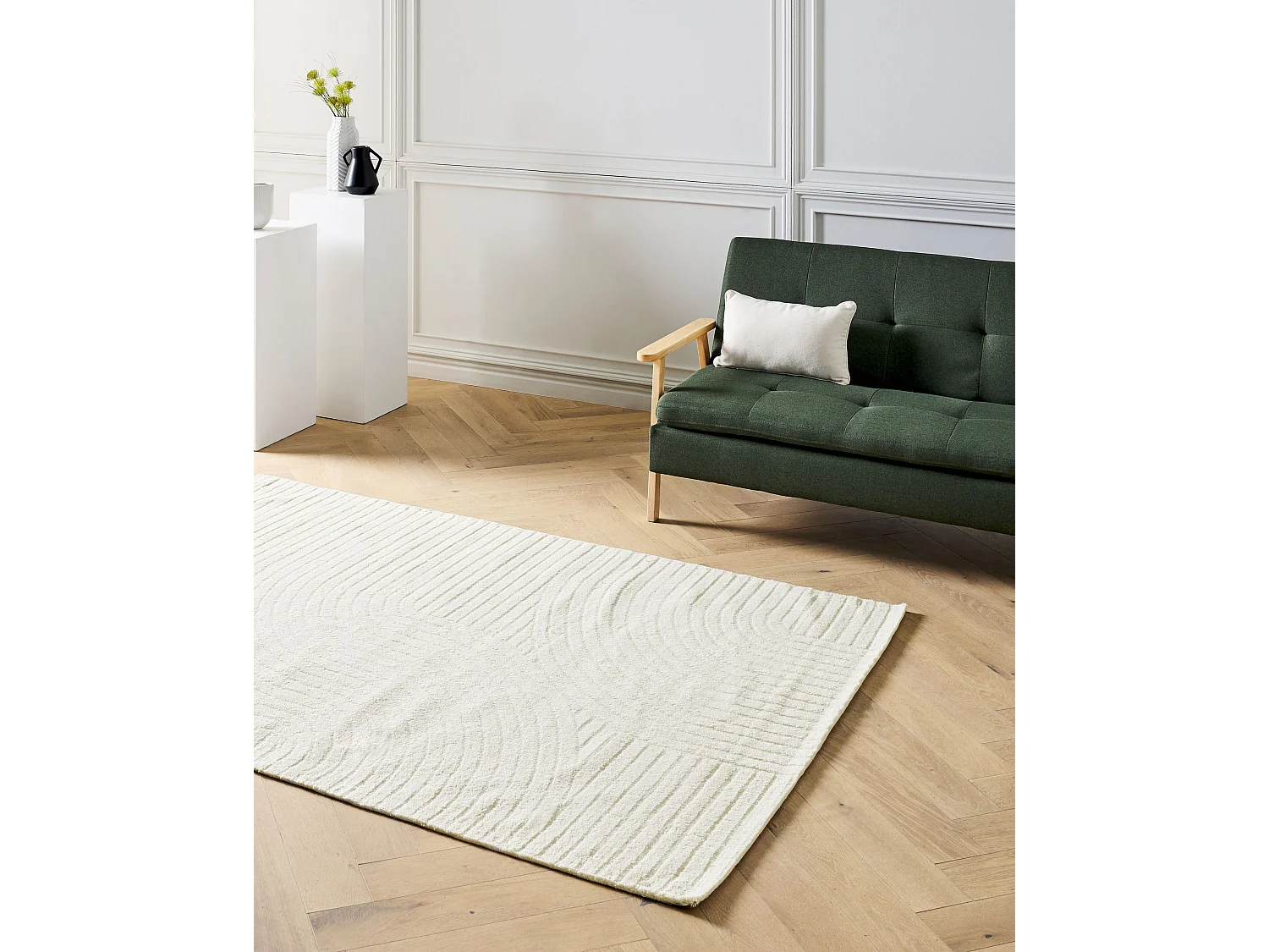 Tapis DAGARI Beige 160 x 230 cm Laine