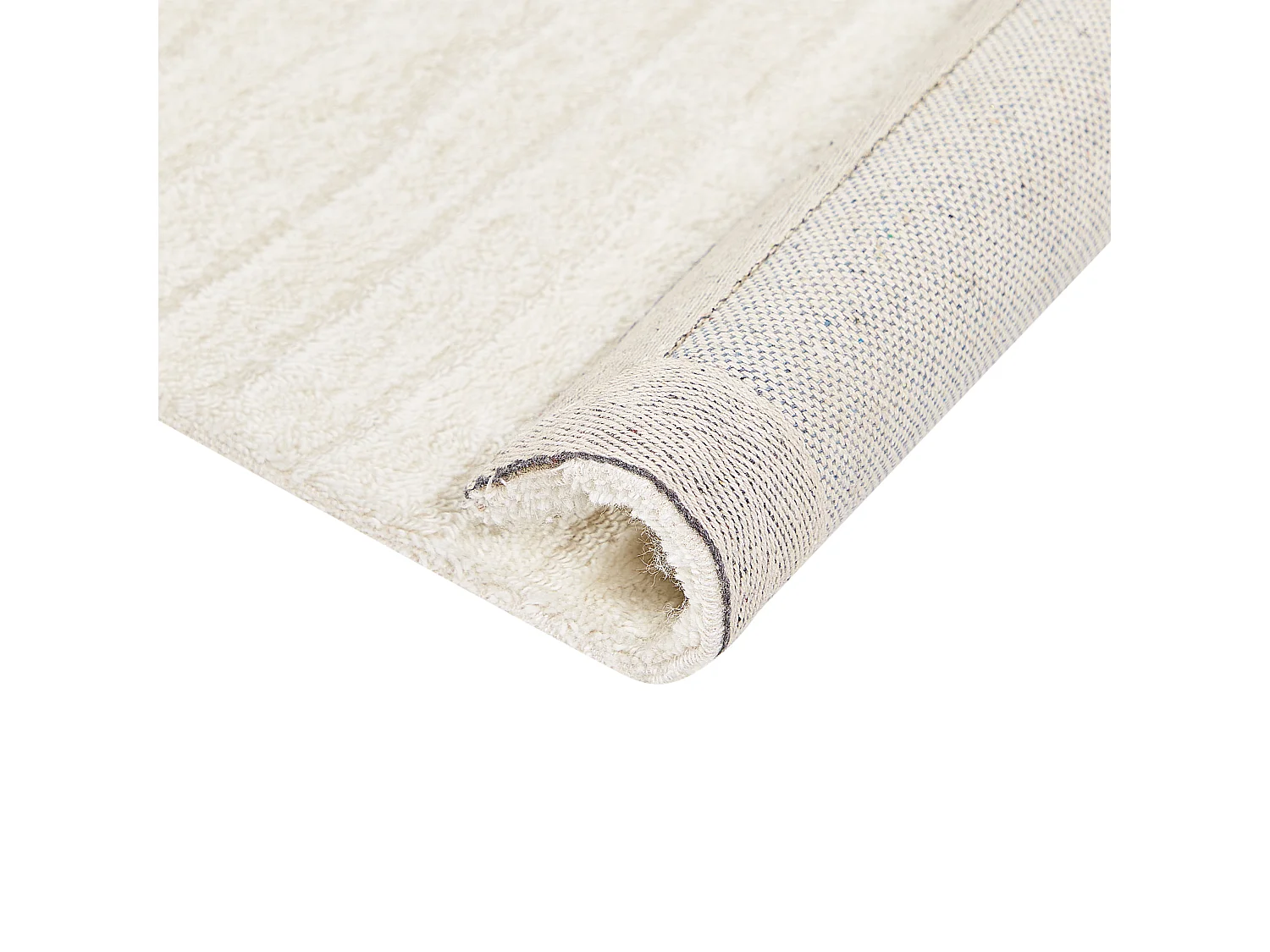 Teppich Wolle beige mit abstraktem Muster rechteckig 160x230 cm Kurzflor Dagari