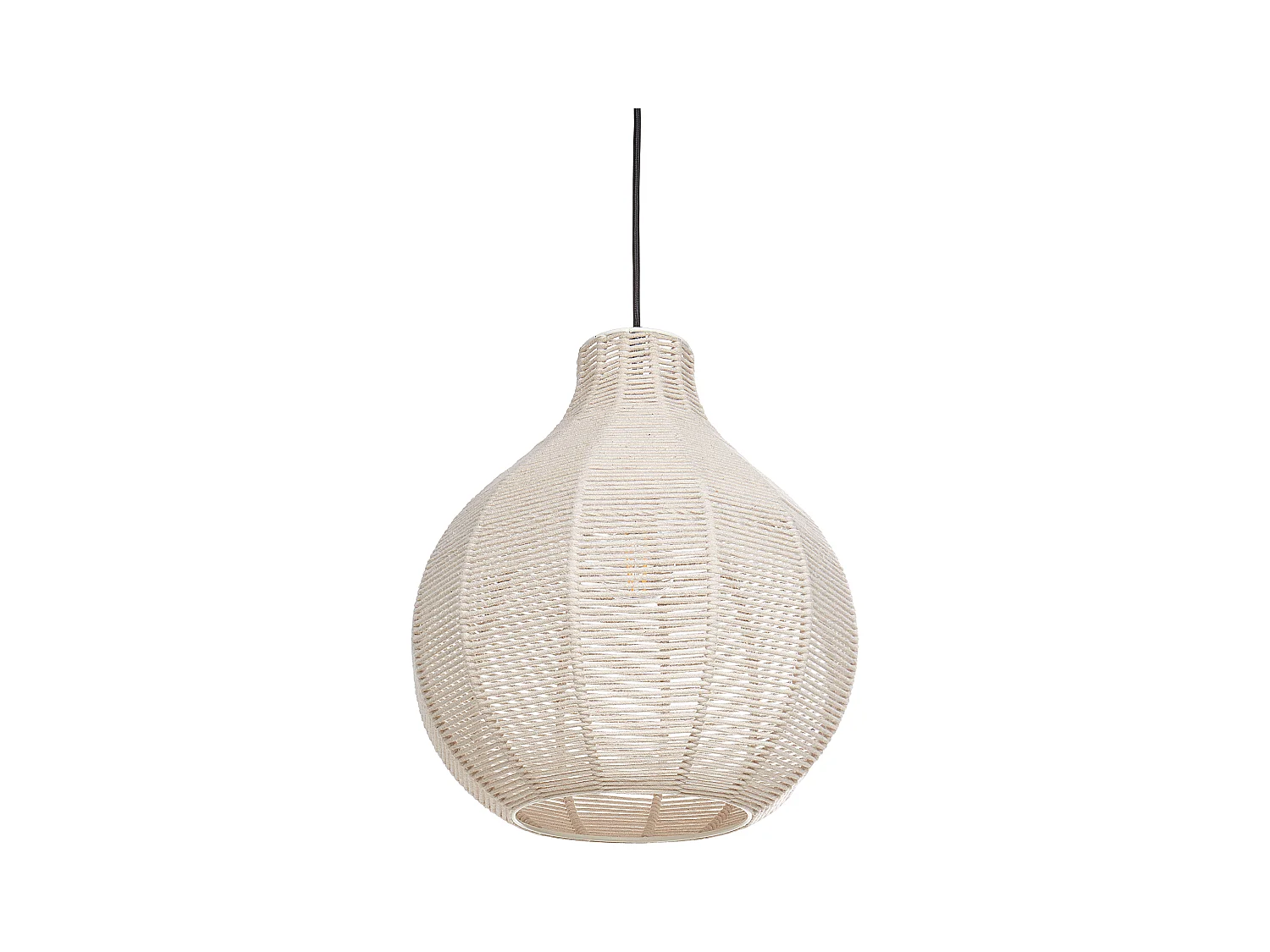 Lampe suspension GUAVA Coton Beige