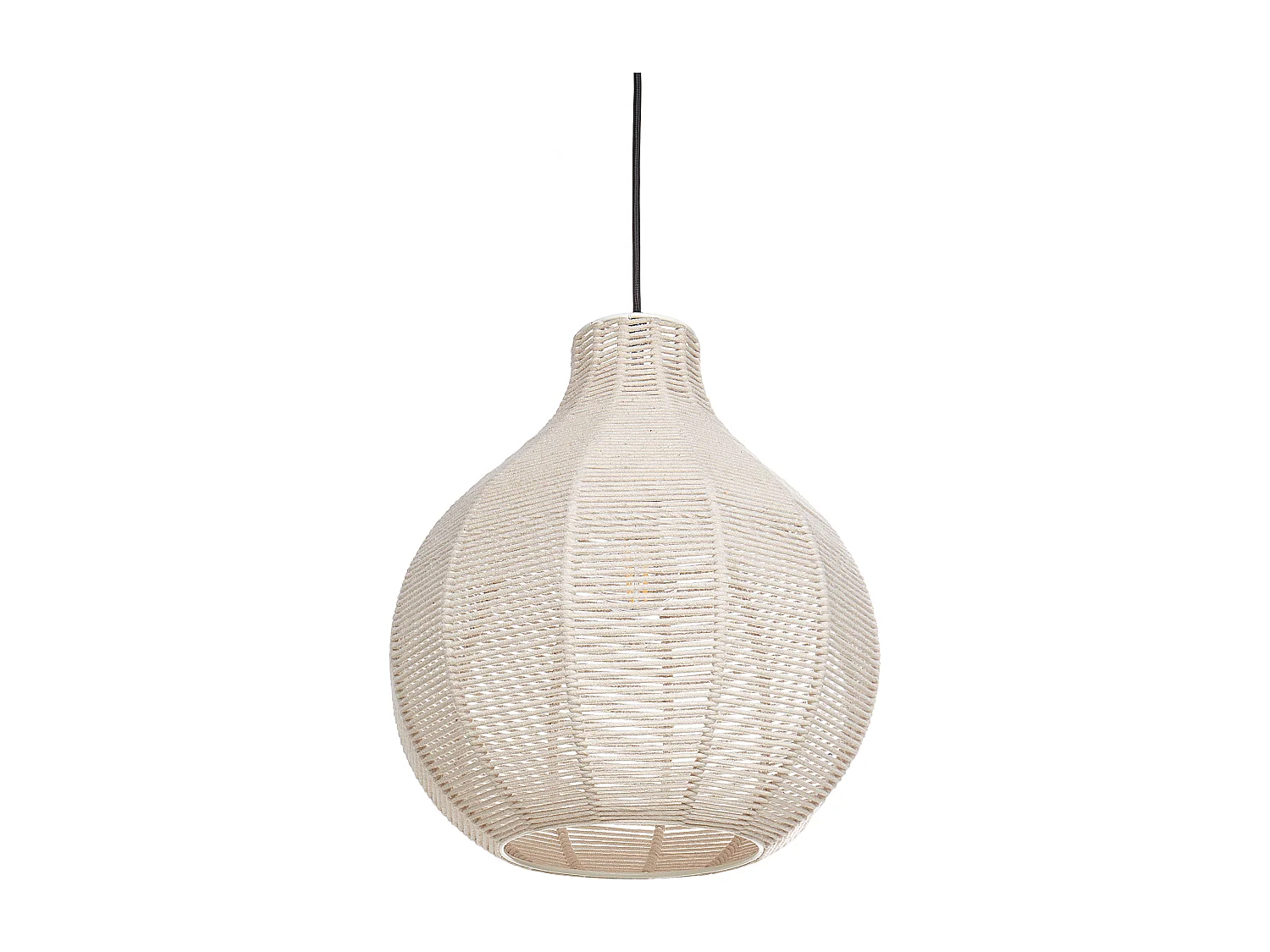 Lampe suspension GUAVA Coton Beige