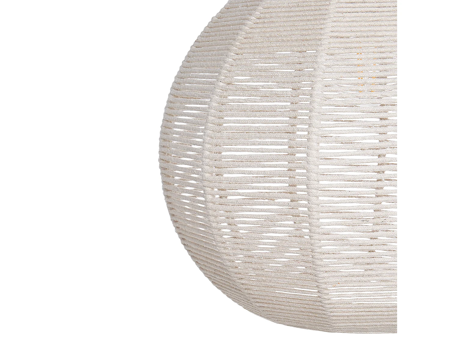 Lampe suspension GUAVA Coton Beige