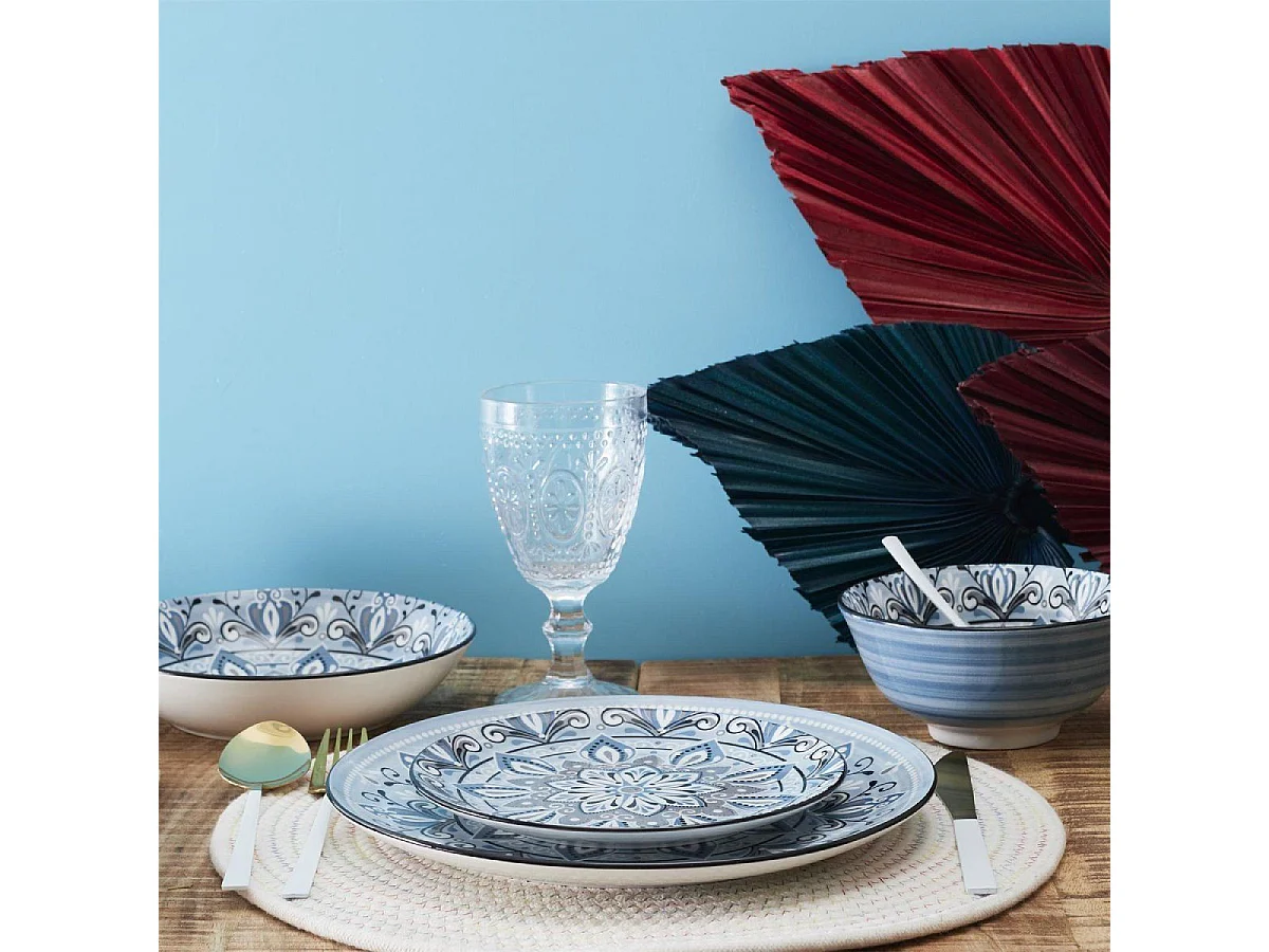 Set de Table Rond Tressé "Léo" 34cm Naturel