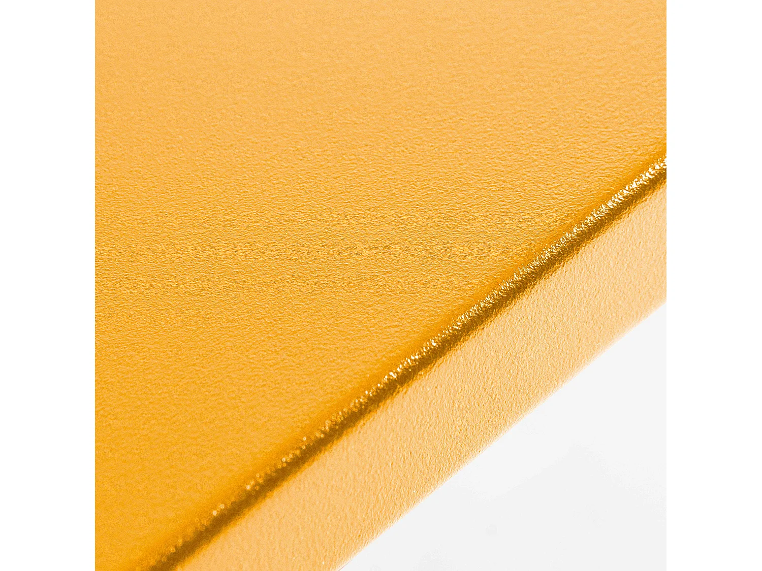 Table de jardin carrée en métal jaune - Palavas