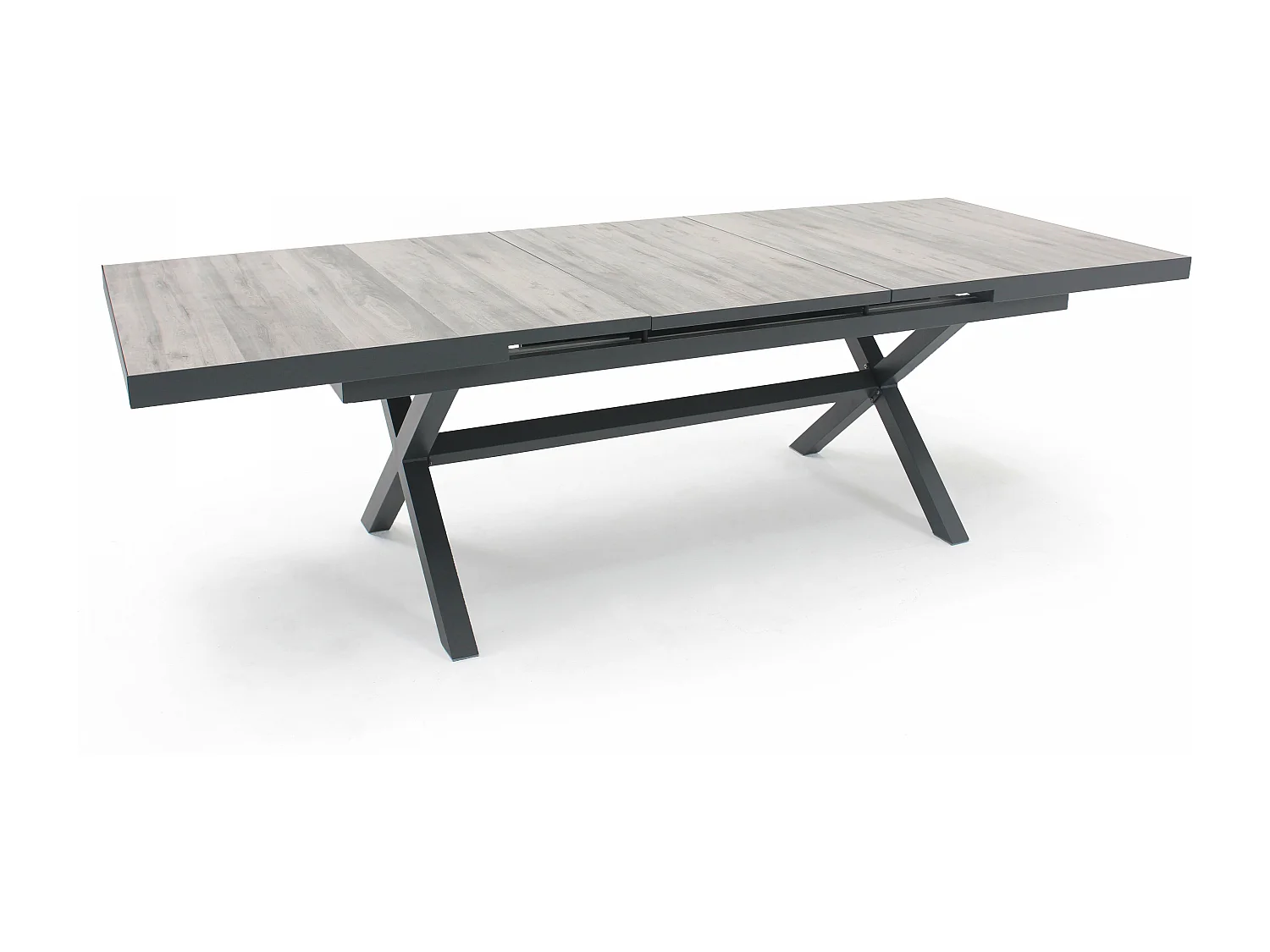 Table extensible 10 places en céramique et aluminium - Tivoli