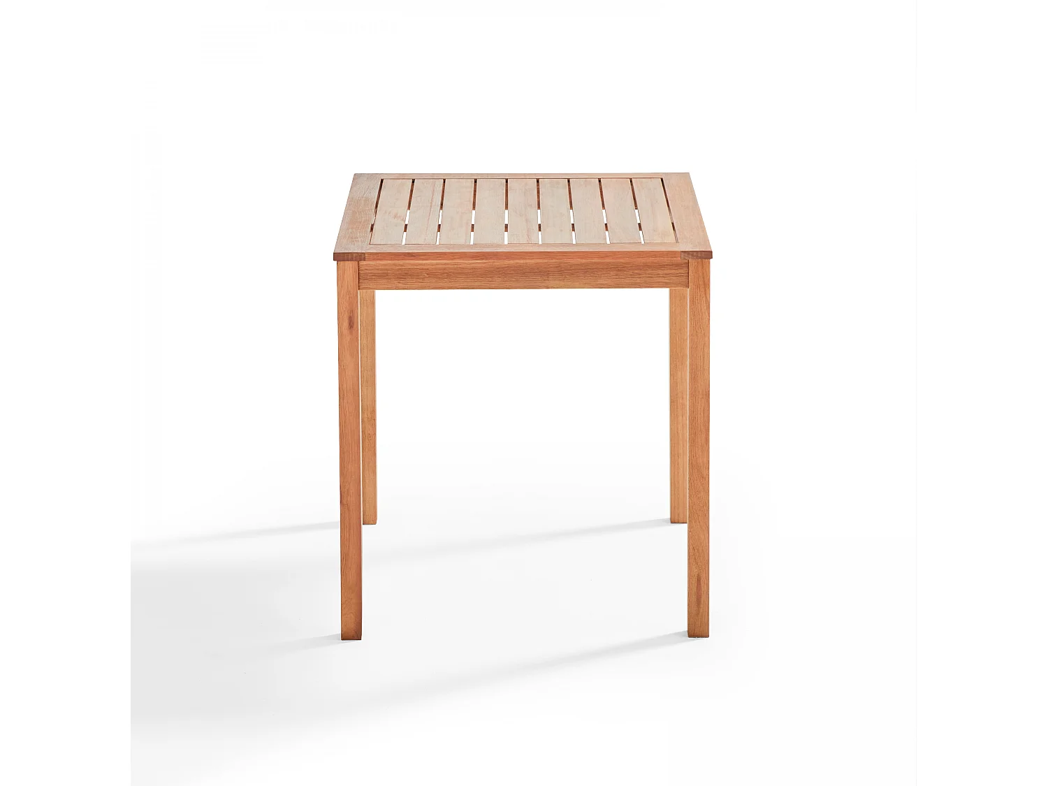 Table bistrot carrée en bois d'eucalyptus