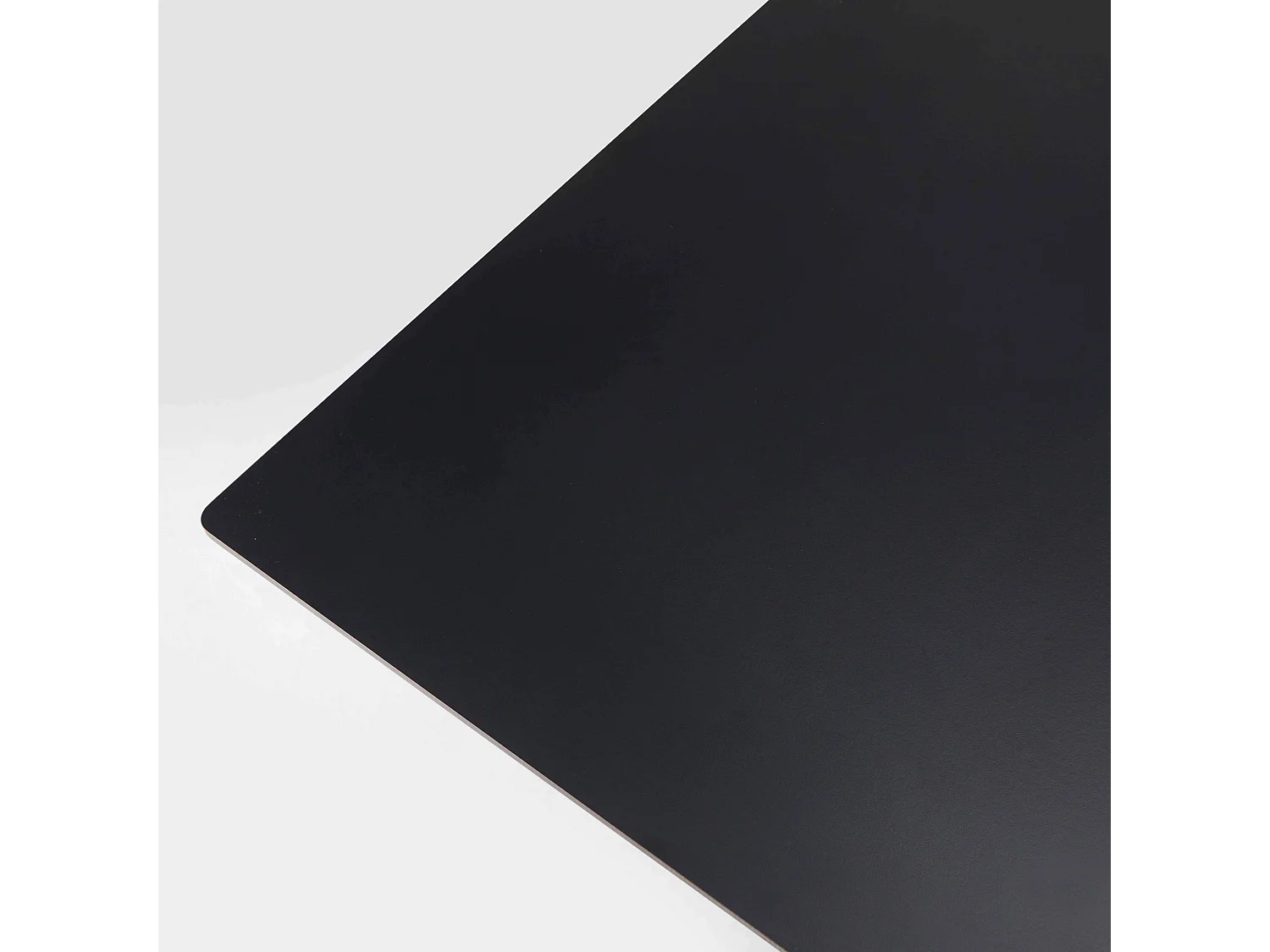 Hoge tuintafel 60x60 cm kantelbaar zwart laminaat