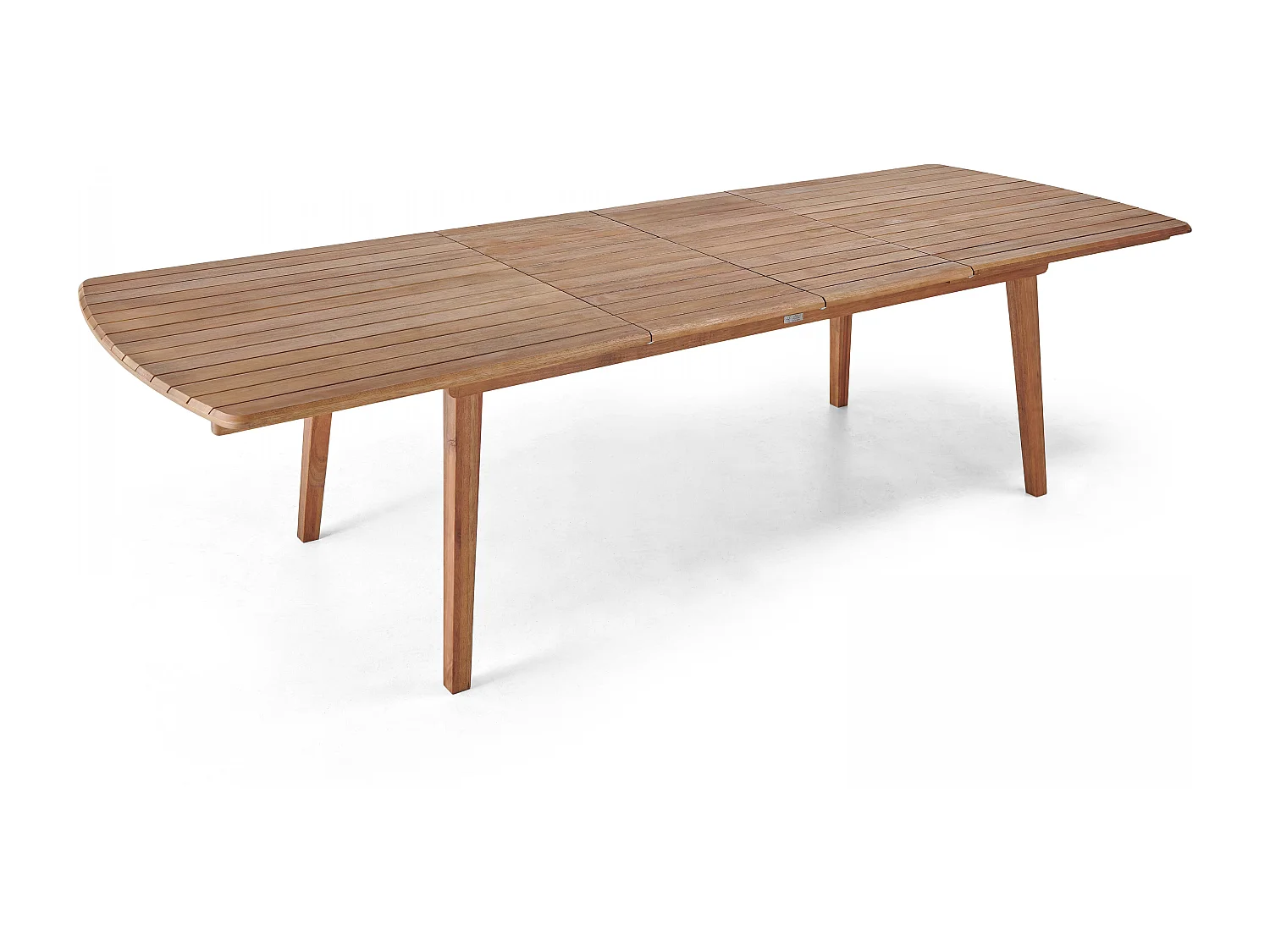 Table de terrasse extensible en bois d'eucalyptus