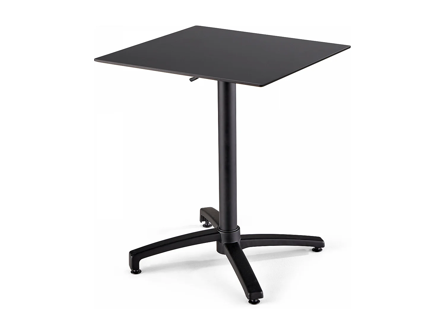 Table de terrasse 60 cm inclinable noir