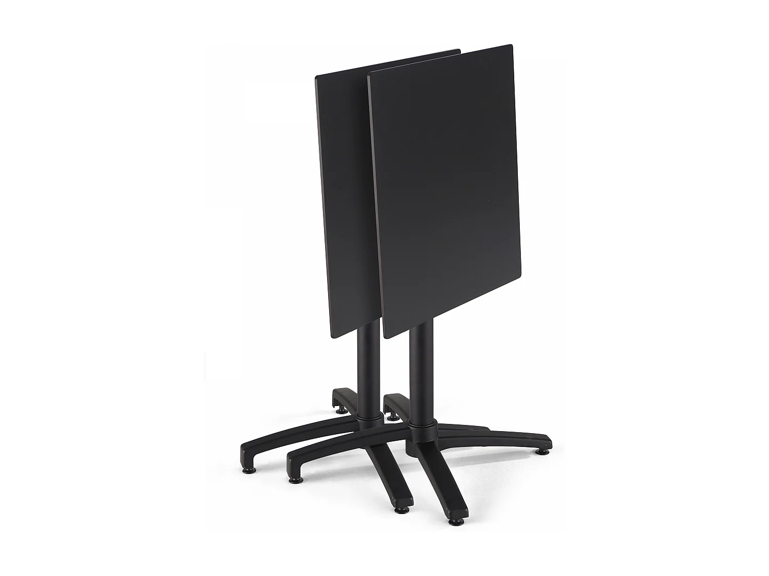 Table de terrasse 60 cm inclinable noir