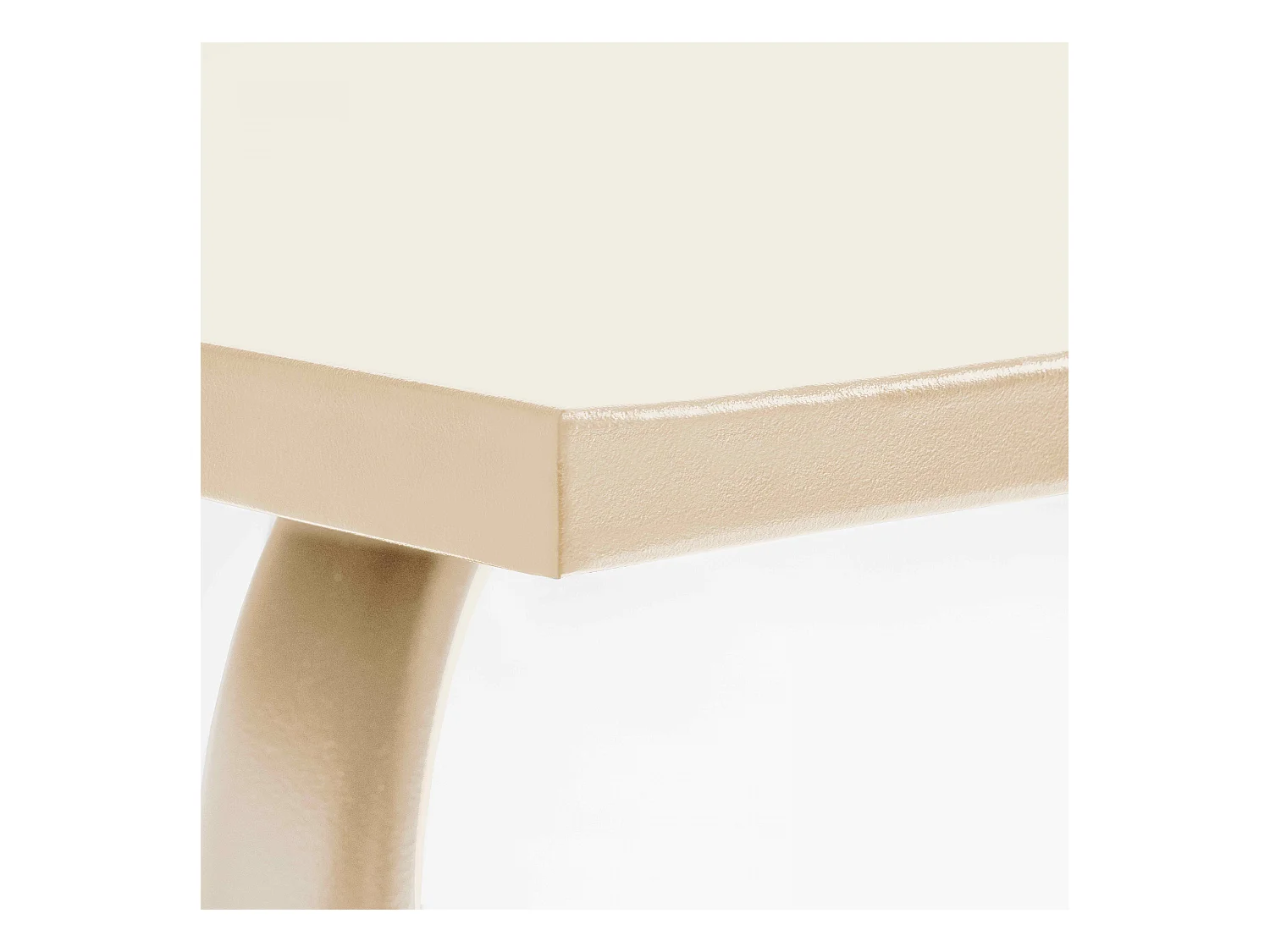 Table de jardin rectangulaire en métal ivoire 180 cm - Palavas