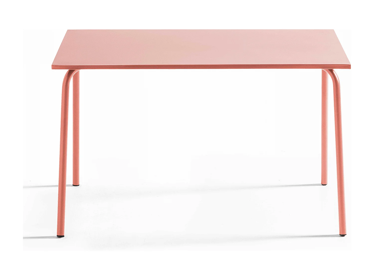 Table de jardin en acier 120 x 70 cm argile - Palavas
