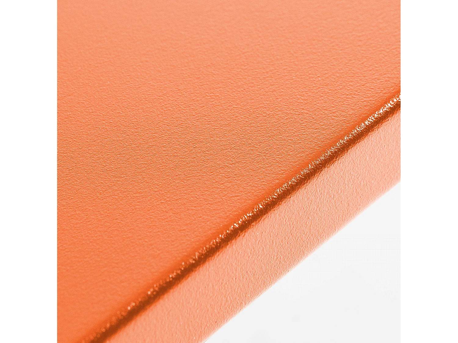 Table de jardin carrée en métal orange - Palavas