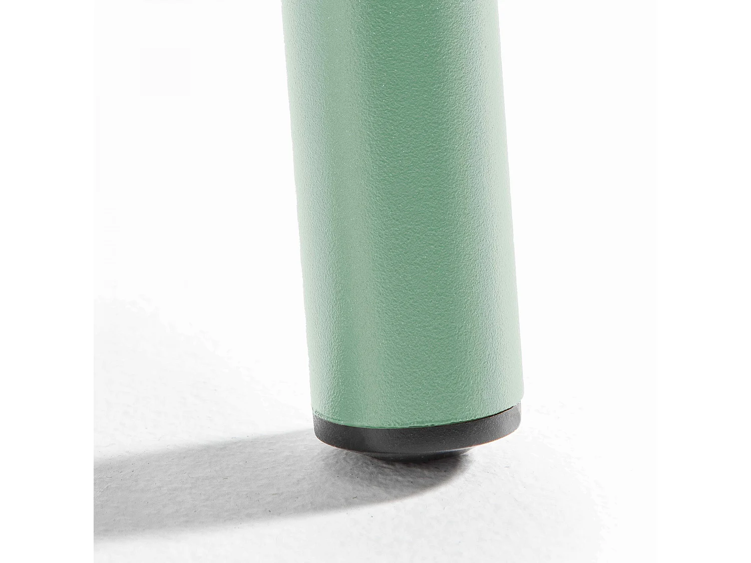 Table de jardin carrée en métal vert sauge 70cm - Palavas