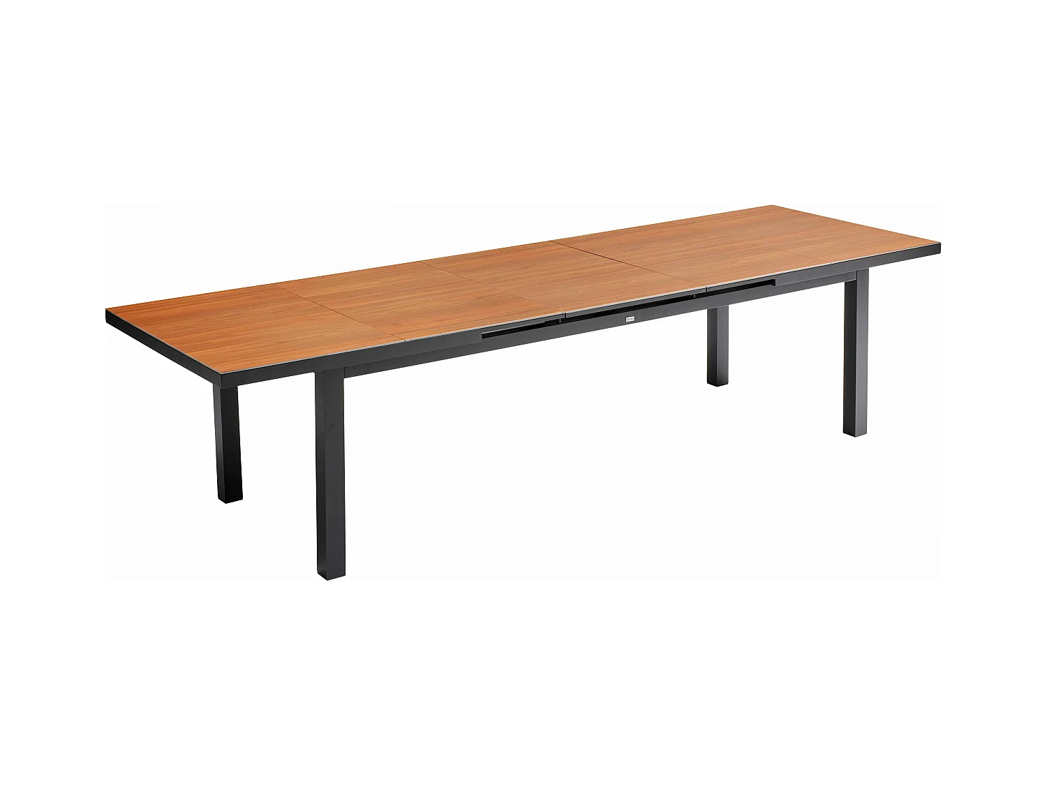 Table de jardin rectangulaire extensible bois