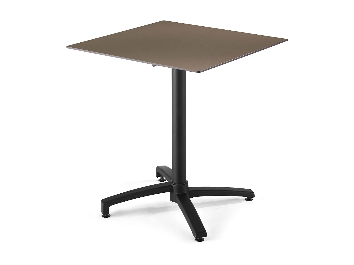 Table de terrasse 70 cm inclinable stratifié taupe