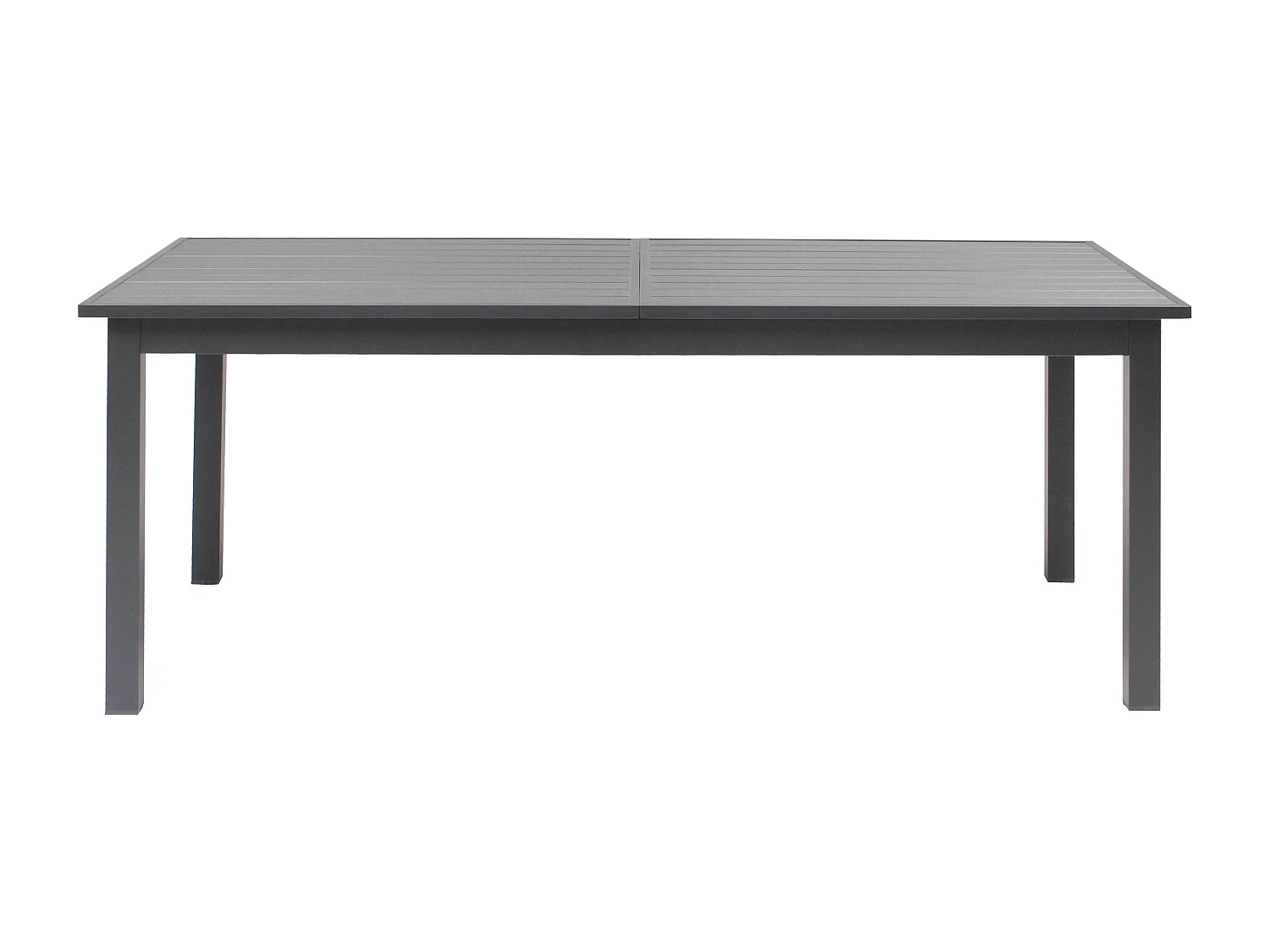 Table de jardin extensible en aluminium et bois composite