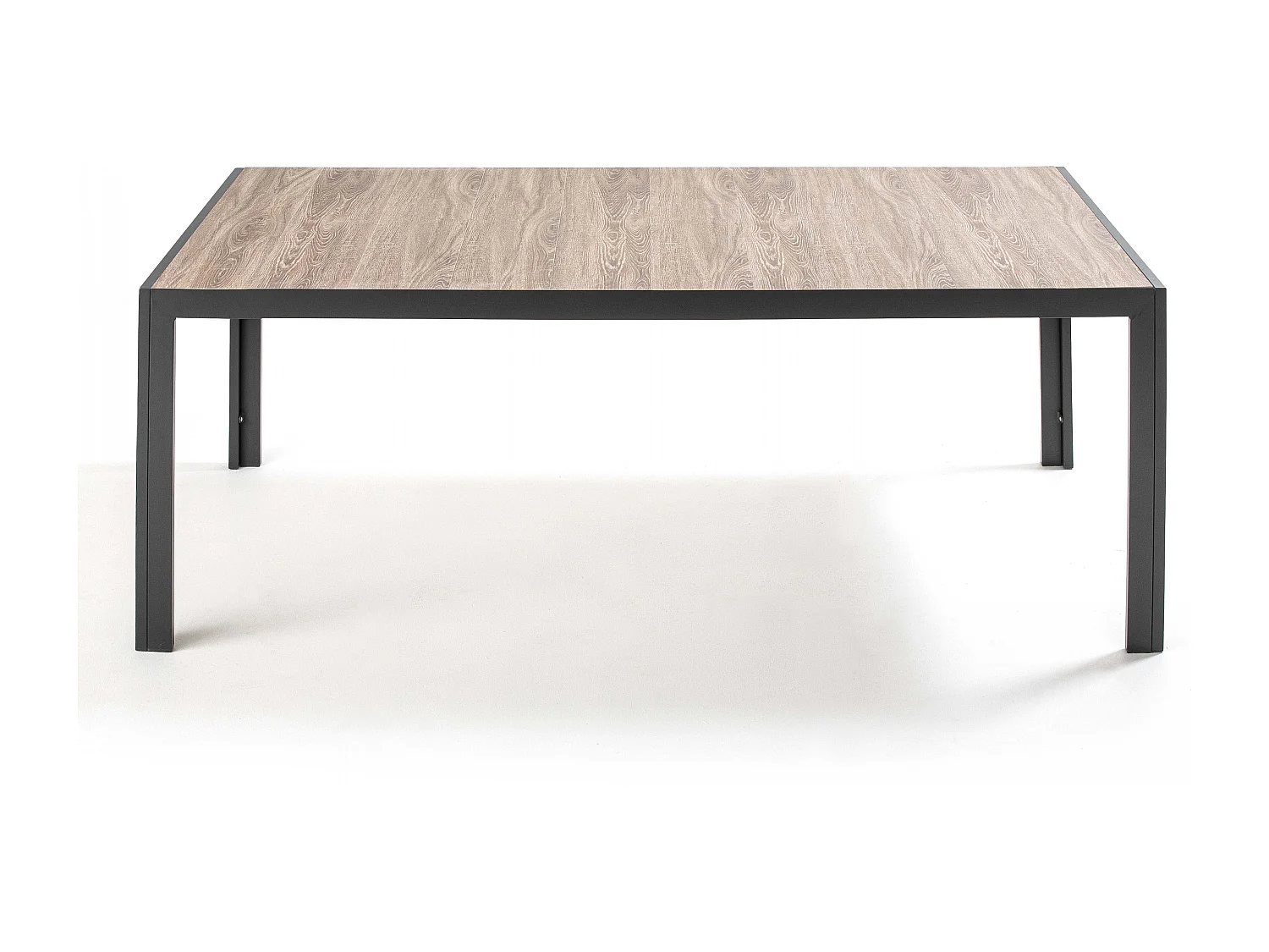 Tuintafel met frame en keramisch houtlook blad