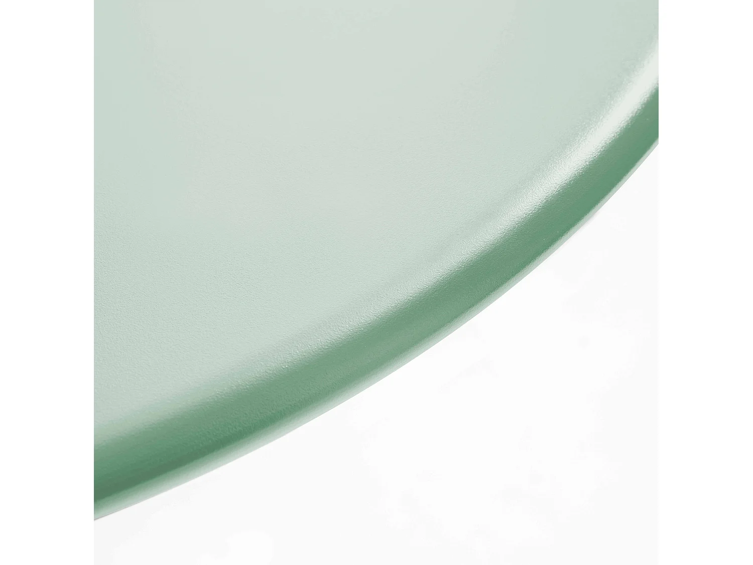 Ronde tuin tafel van groen salie staal, 120 cm