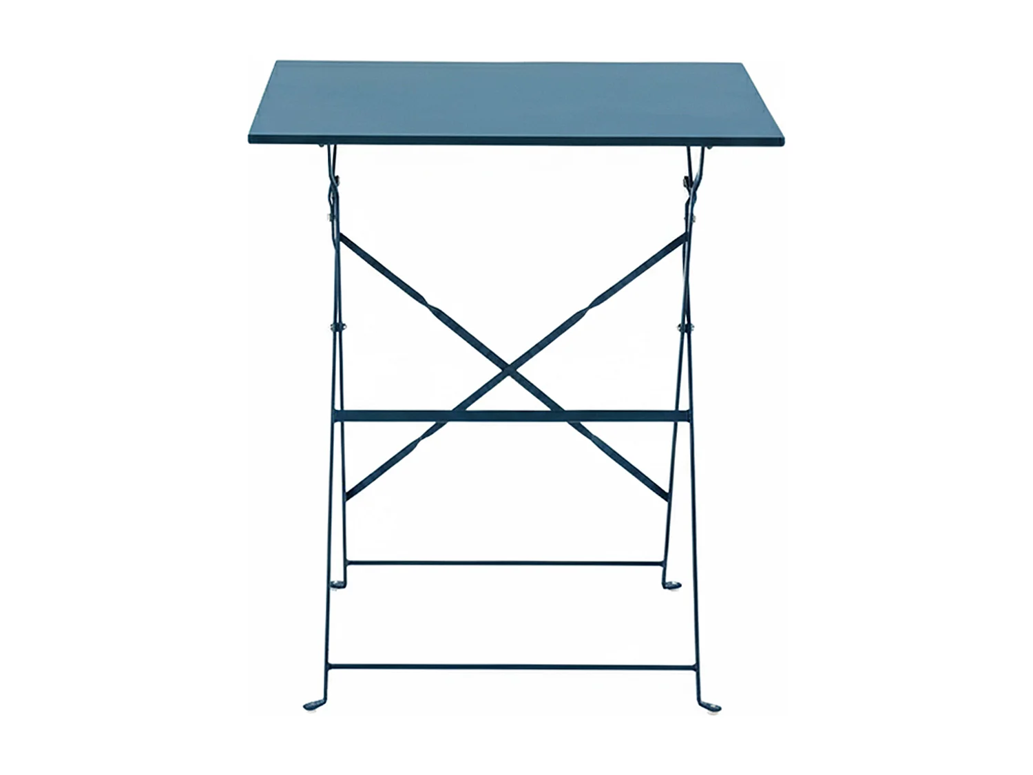 Opklapbare bistro tuin tafel van blauw pacific staal