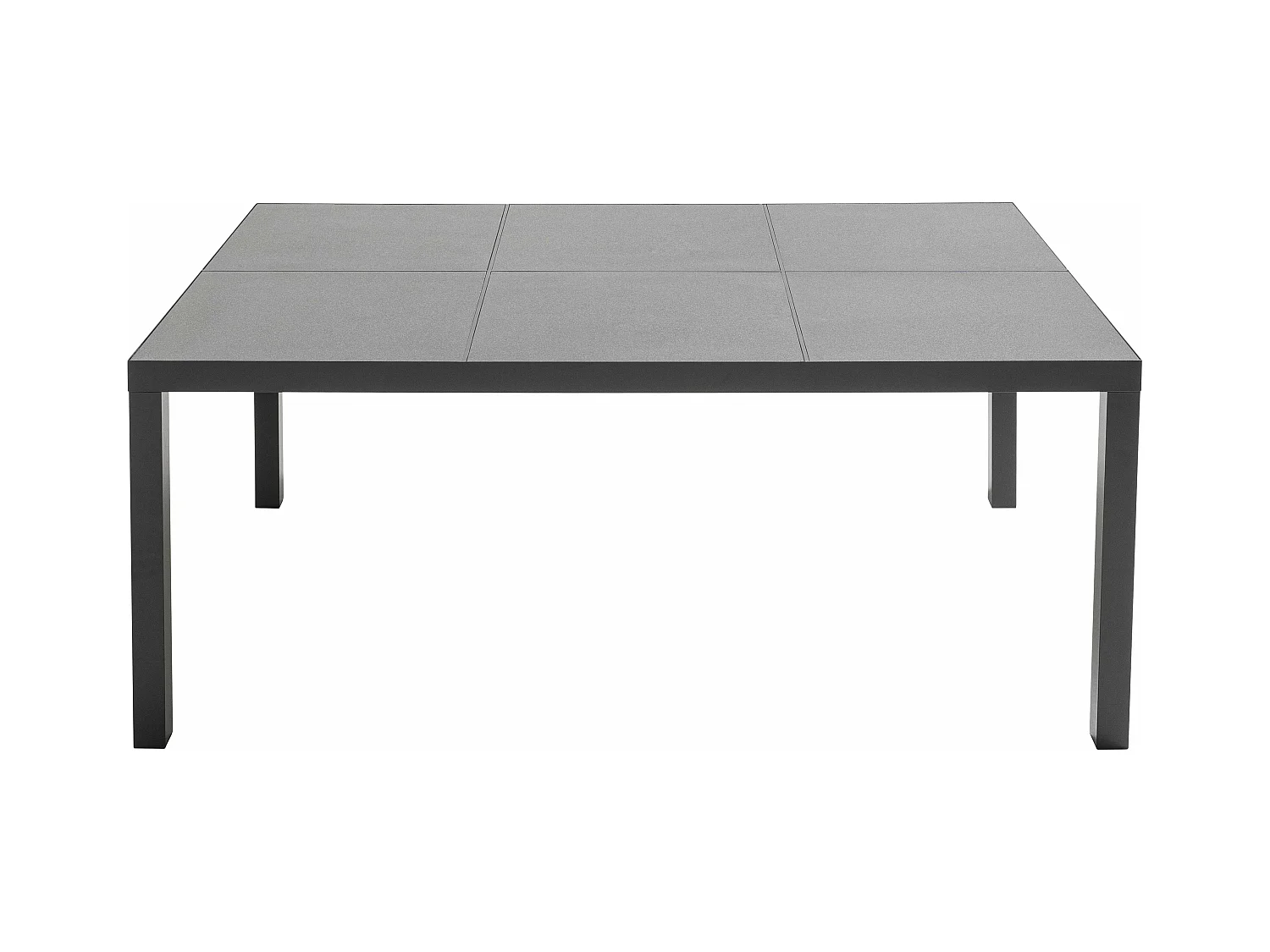 Tuintafel voor 10 personen van en grijze keramiek