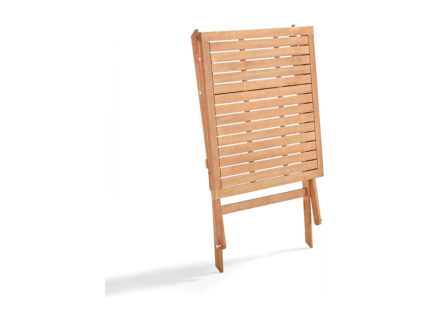 Table bistrot pliante carrée en bois d'eucalyptus