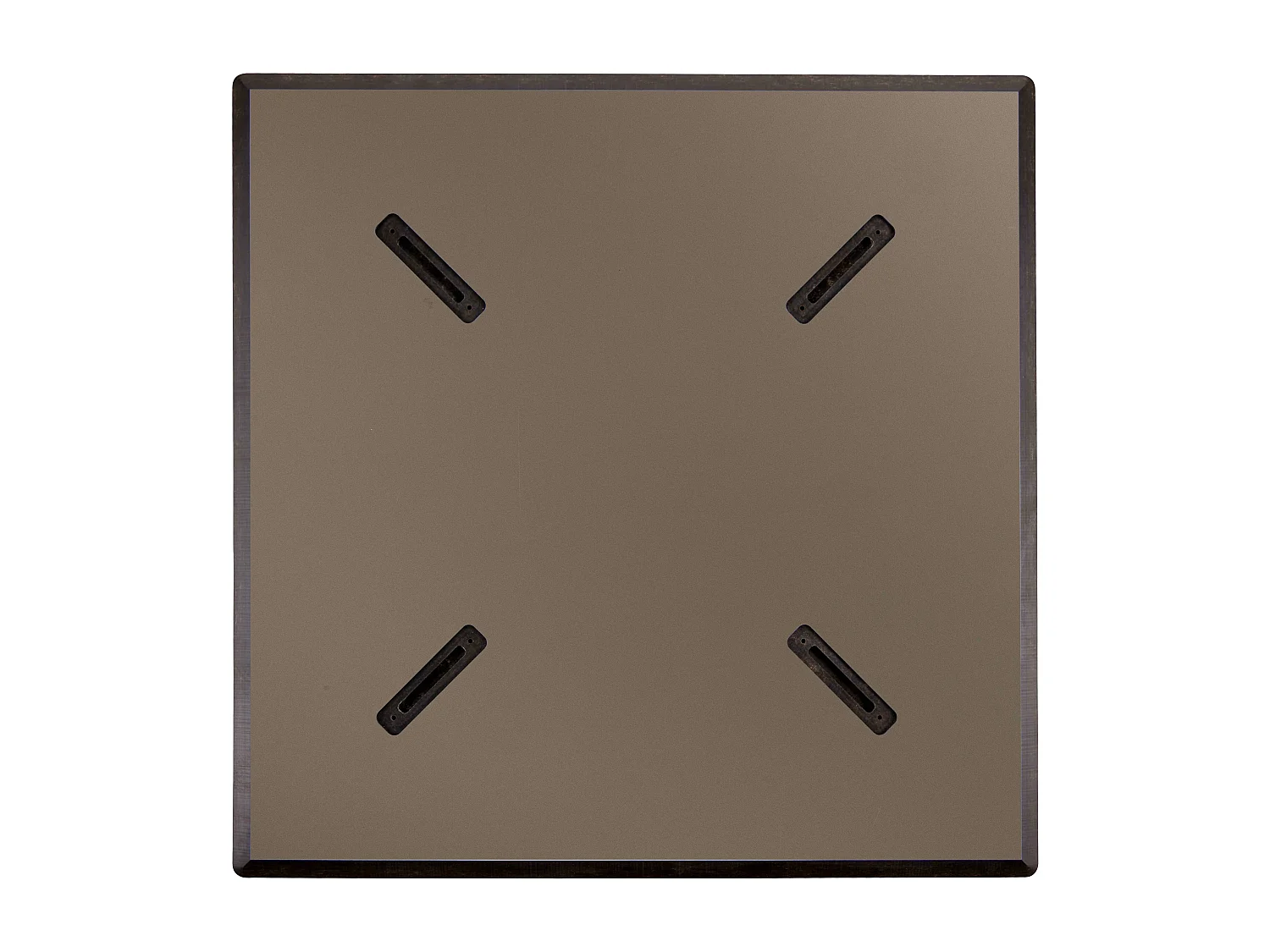 Mesa de jardín de 60x60 cm inclinable, laminada en hormigón gris topo