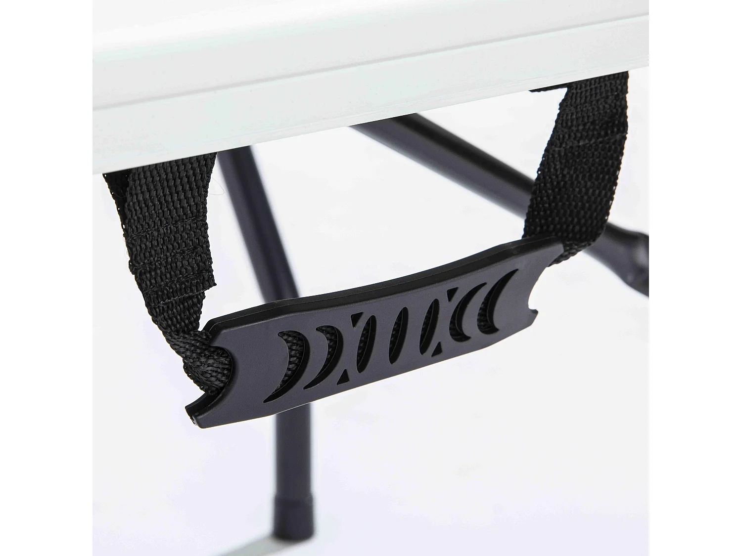 Table pliante 180 cm blanche en PEHD - 8 places