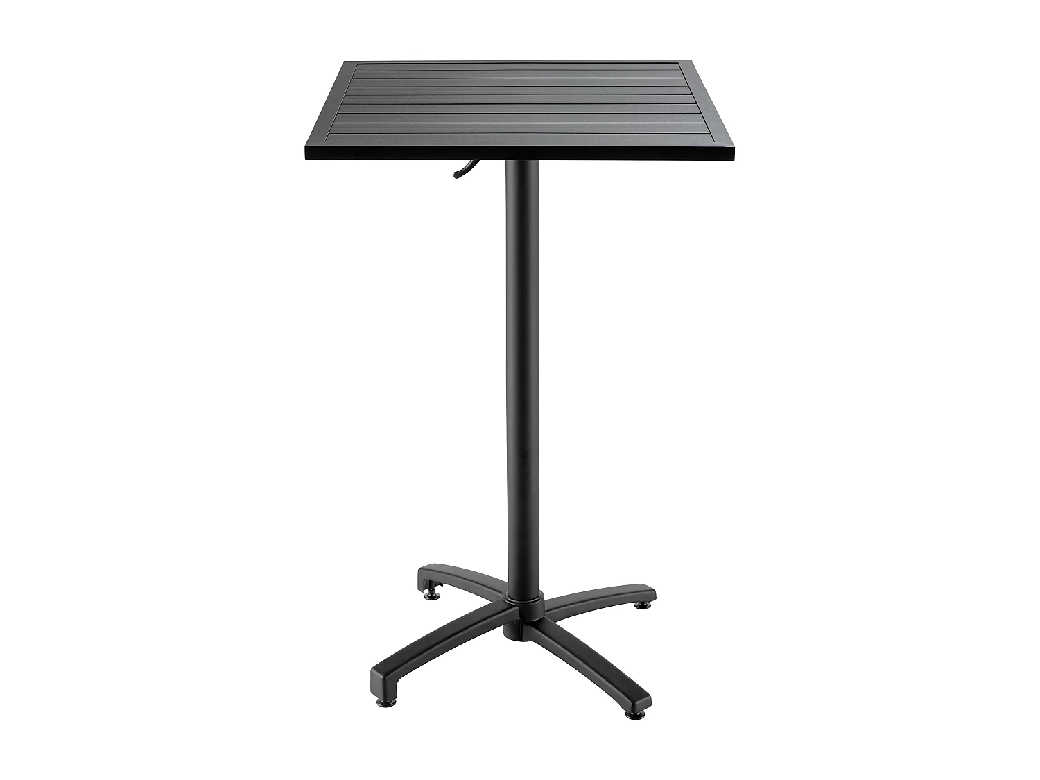 Table haute mange debout en aluminium noir