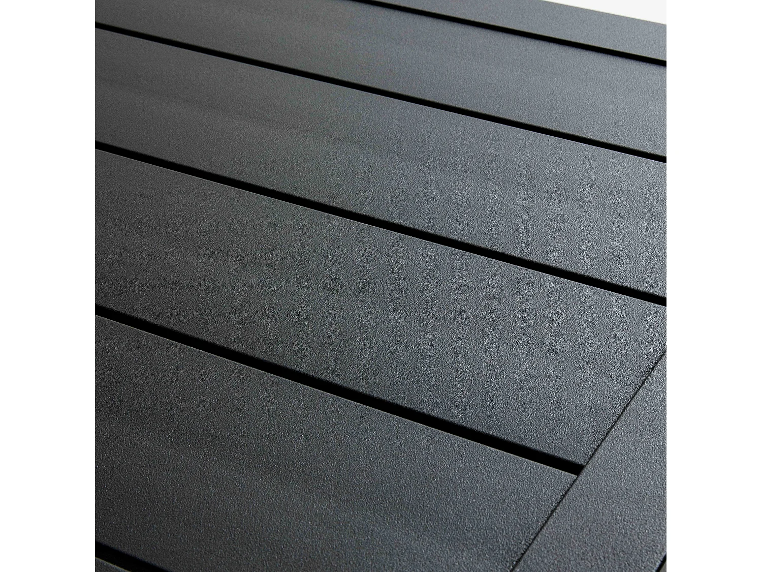 Hoge statafel in zwart aluminium