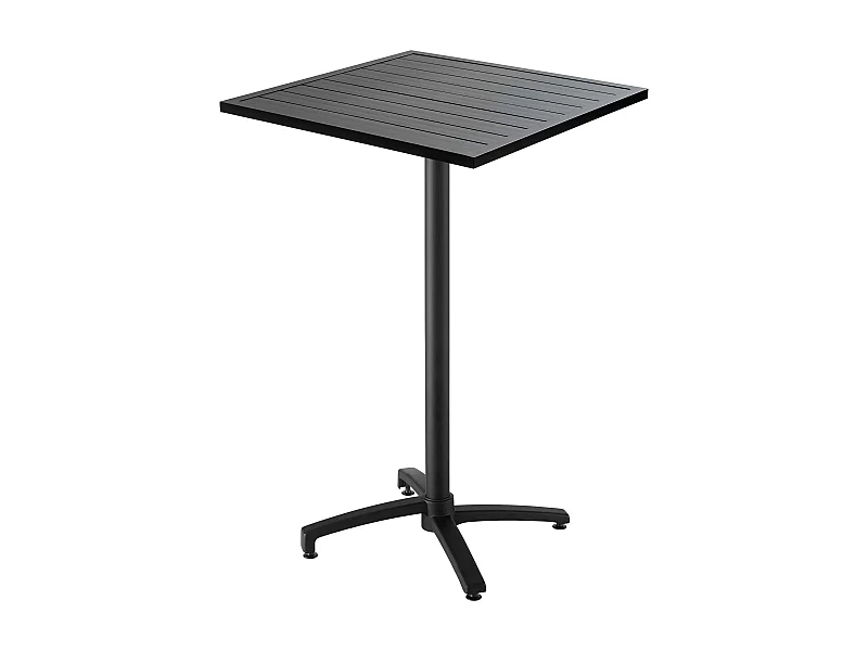 Hoge statafel in zwart aluminium