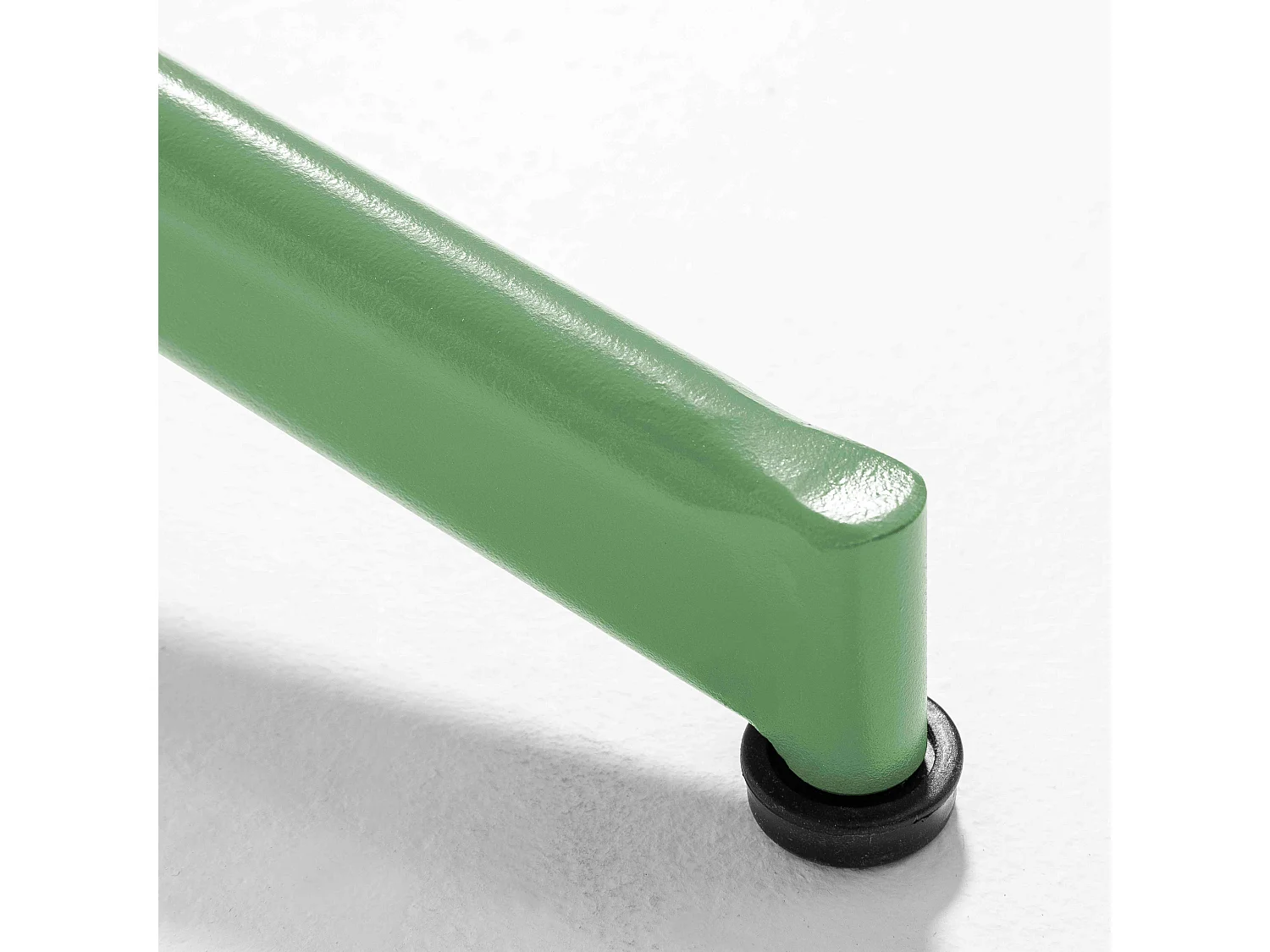 Table de jardin ronde bistro inclinable en acier vert cactus - Palavas