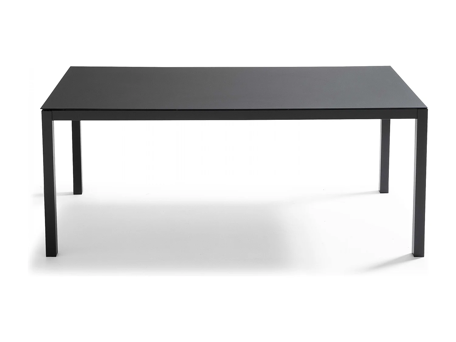 Table de jardin en aluminium noir
