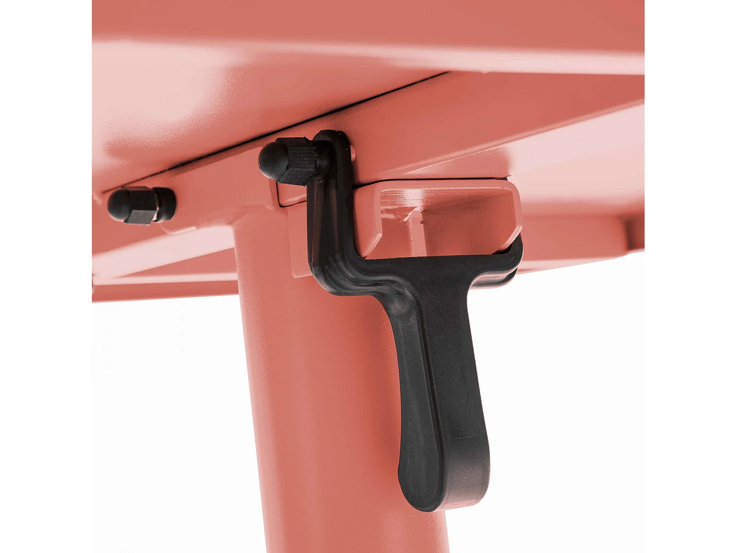 Table de jardin carrée bistro inclinable en acier argile 70cm - Palavas