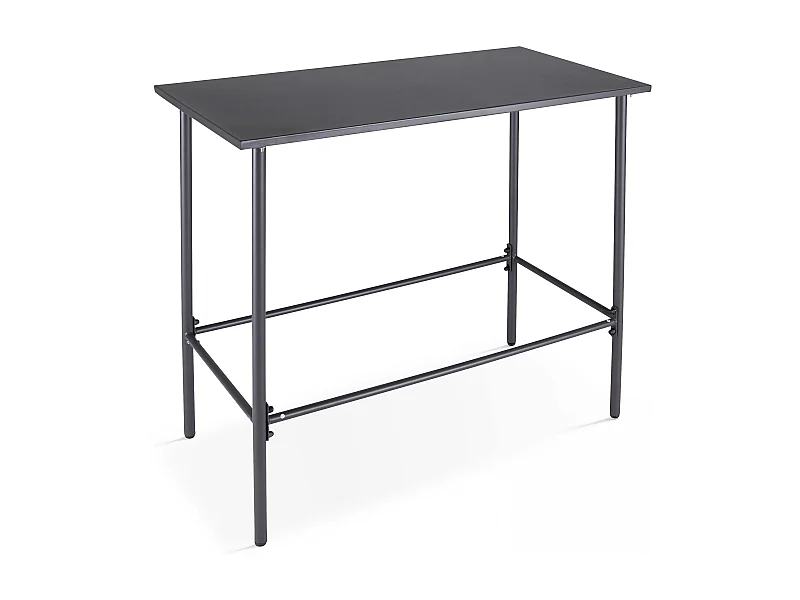 Table de bar en métal anthracite - Palavas