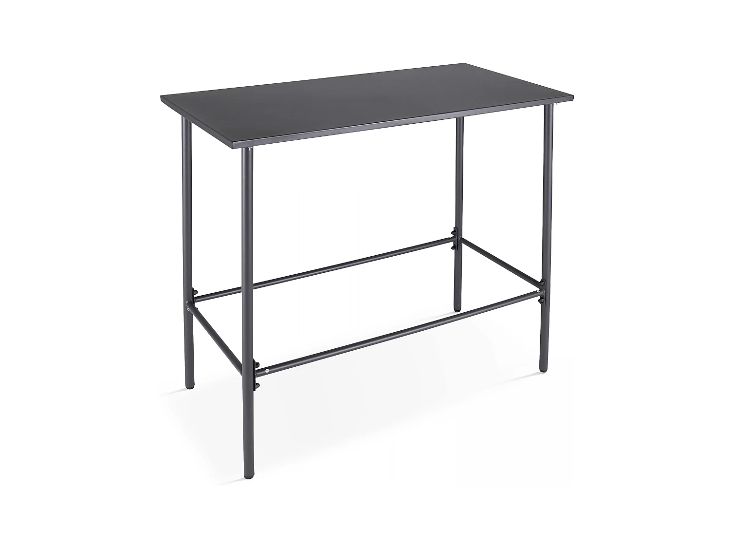 Table de bar en métal anthracite - Palavas