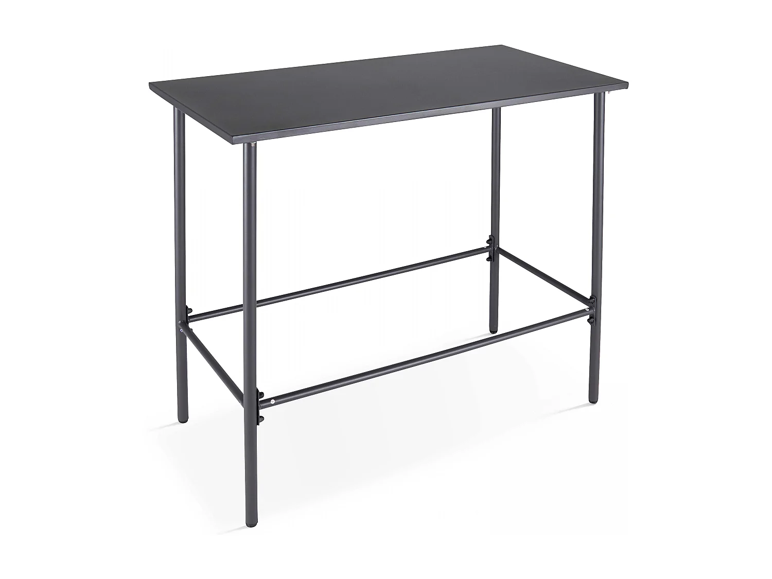 Table de bar en métal anthracite - Palavas