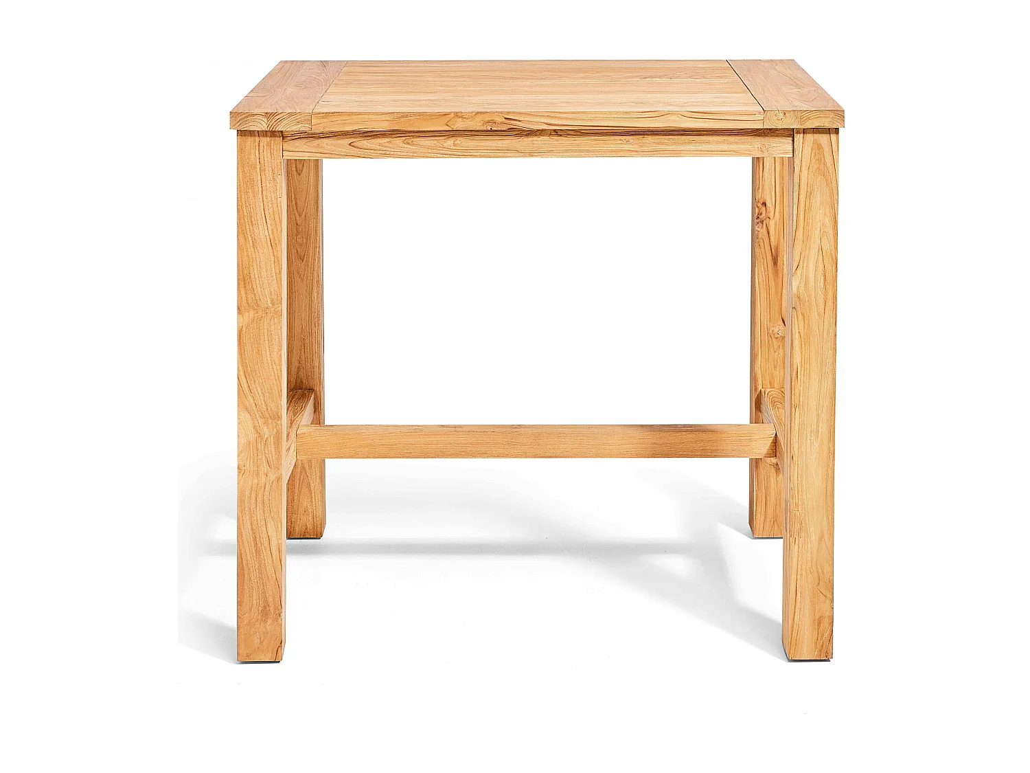 Hoge tuintafel van gerecycled teakhout, 120 cm