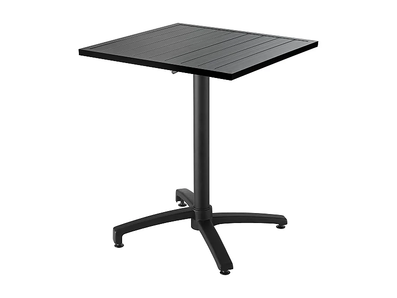 Table de jardin carrée en aluminium