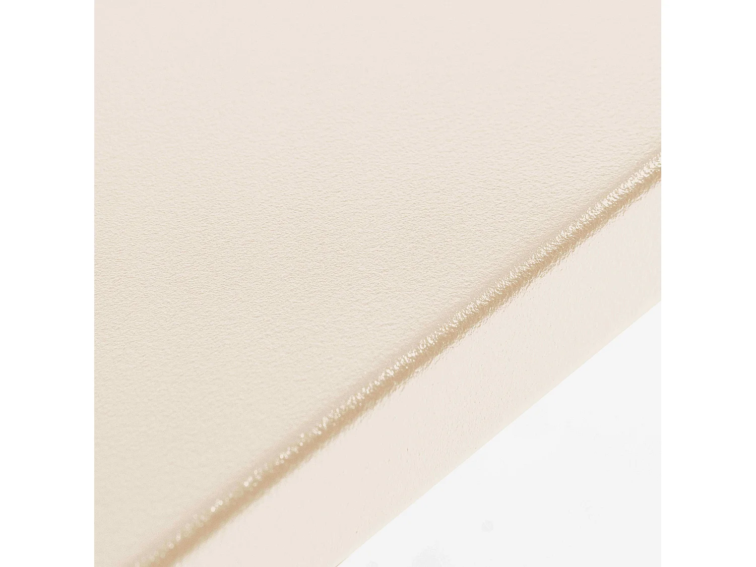 Table haute de jardin en métal ivoire 120 cm - Palavas