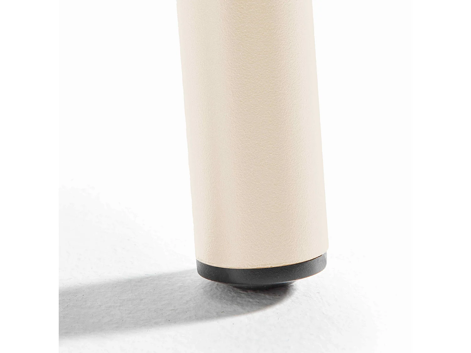 Table haute de jardin en métal ivoire 120 cm - Palavas