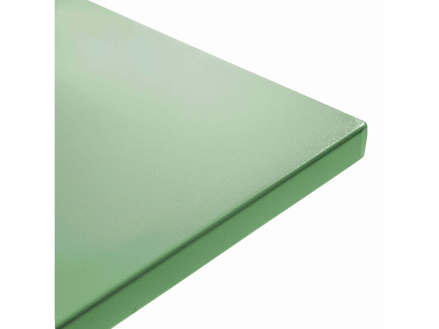 Table de jardin carrée bistro inclinable en acier vert cactus - Palavas