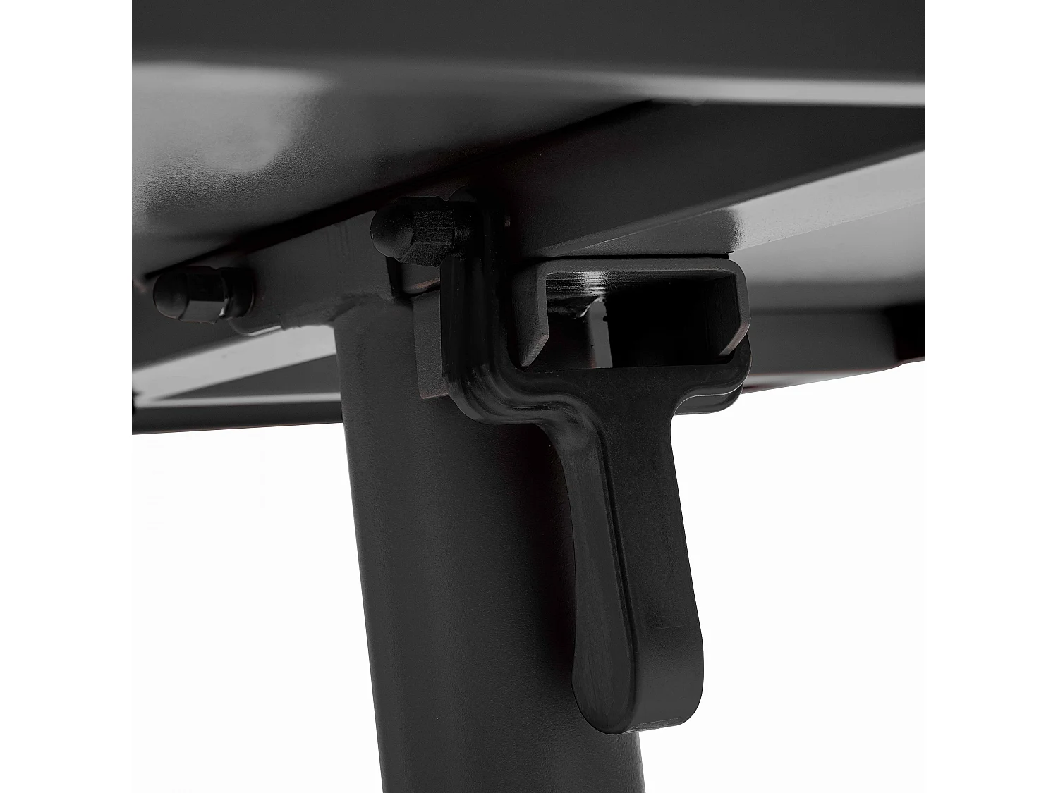 Vierkante kantelbare bistro tuinsettafel in grijs staal