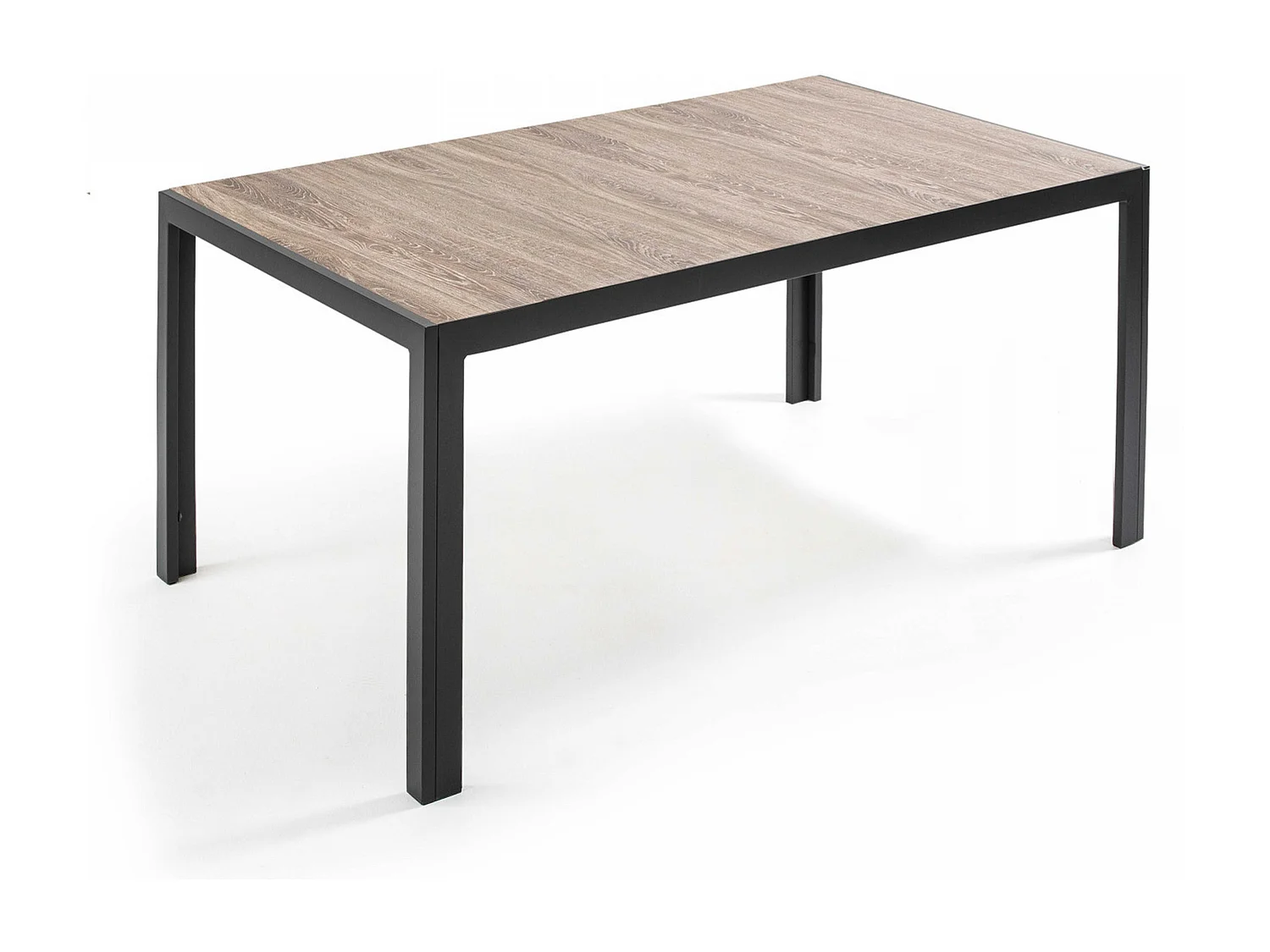 Tuintafel voor 6 personen van en bruine keramiek