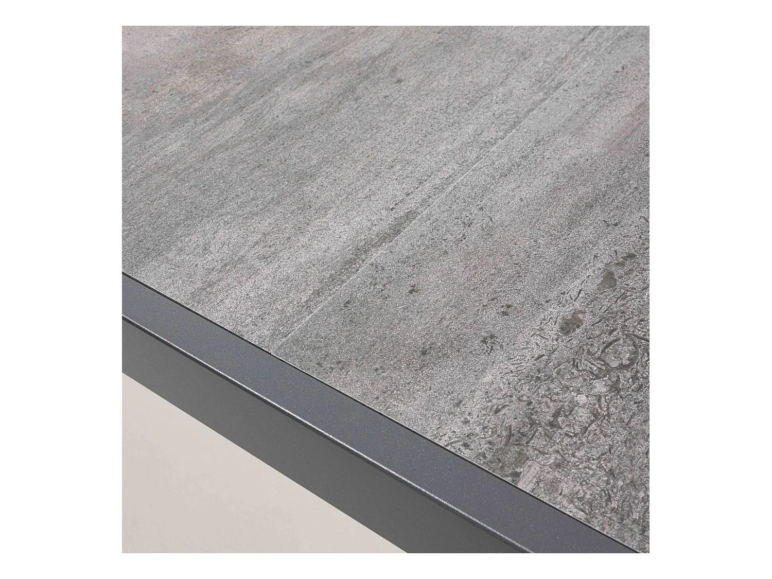 Tuintafel van en keramiek met 10 zitplaatsen in betoneffect