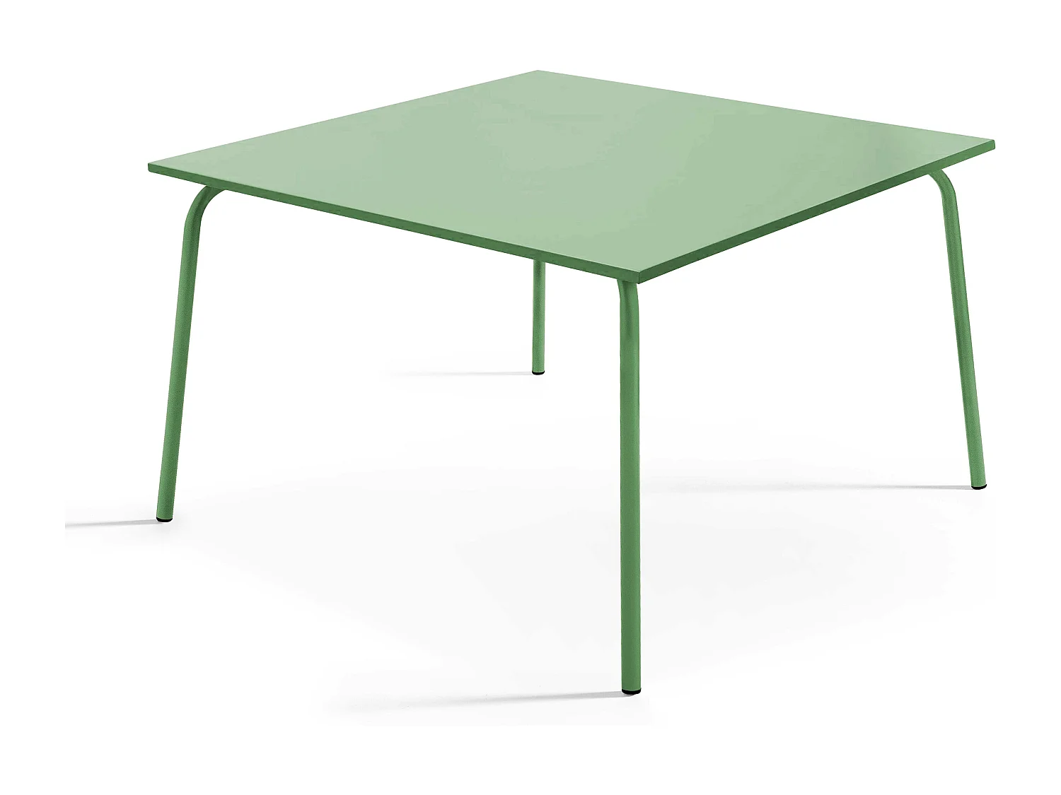 Vierkante tuin tafel van groen cactus metaal