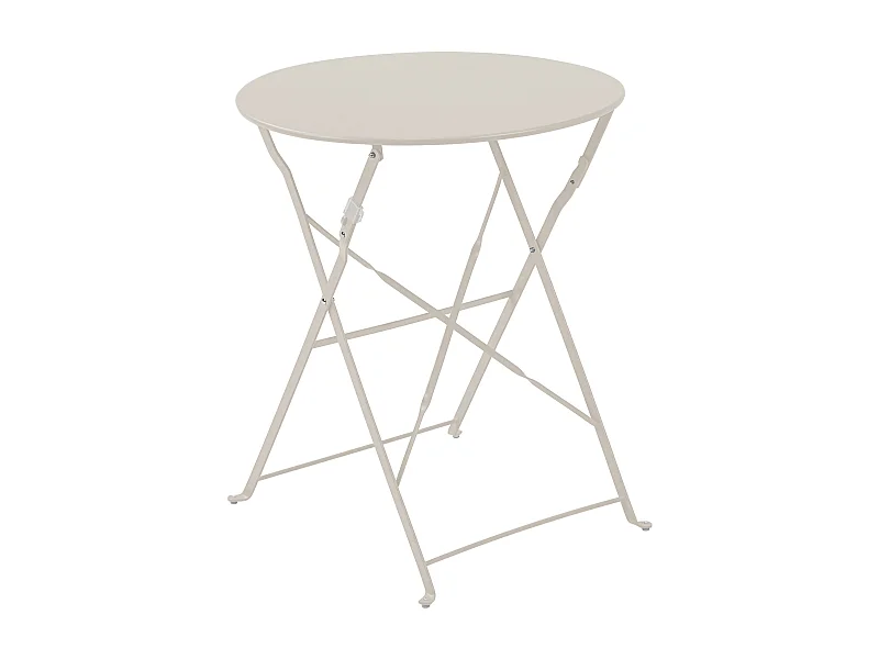Licht beige stalen klaptafel