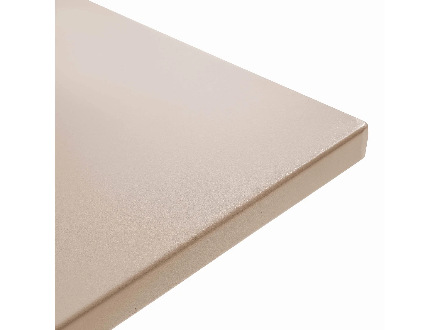 Table de jardin carrée bistro inclinable en acier taupe - Palavas